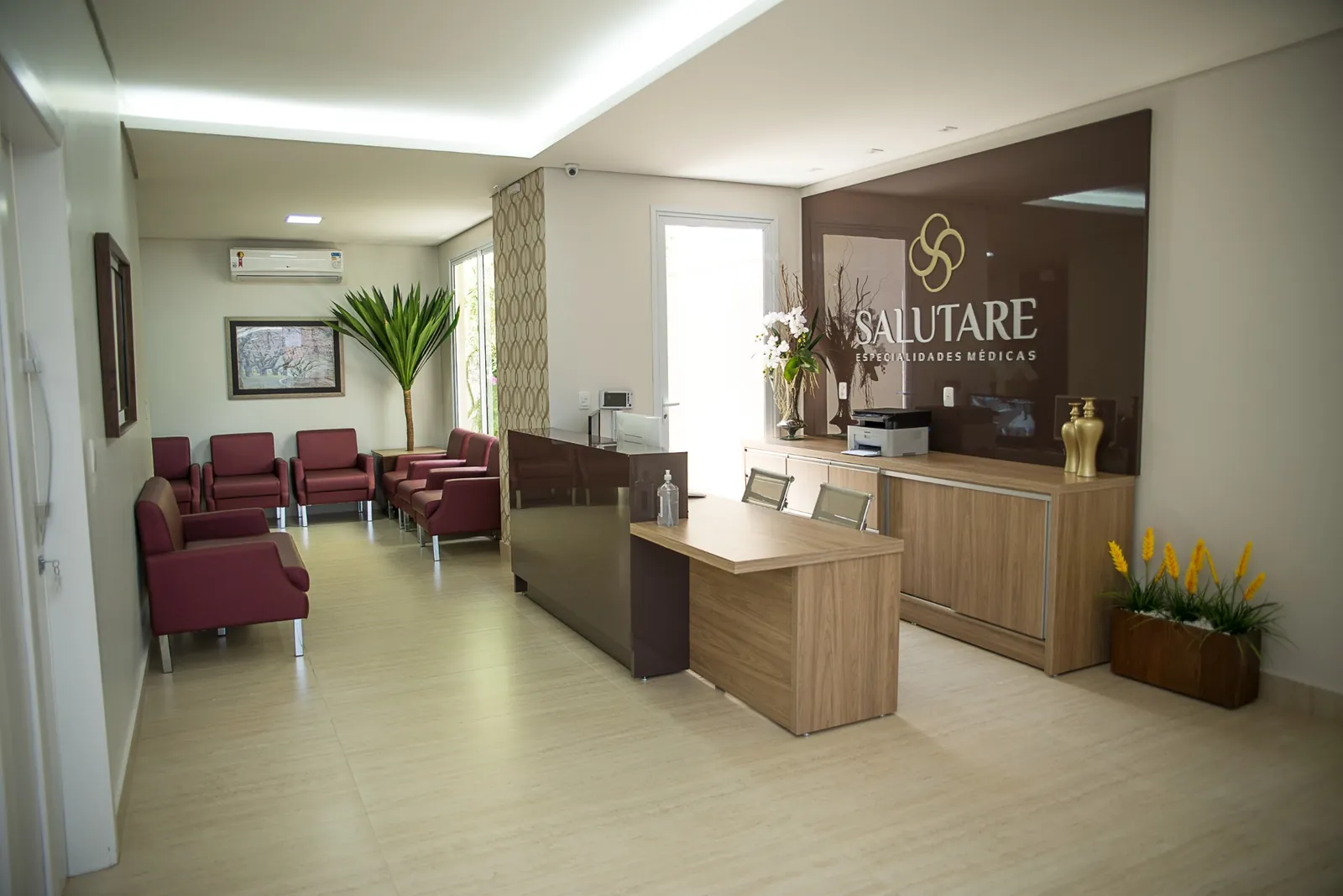 Recepção da Clínica Salutare